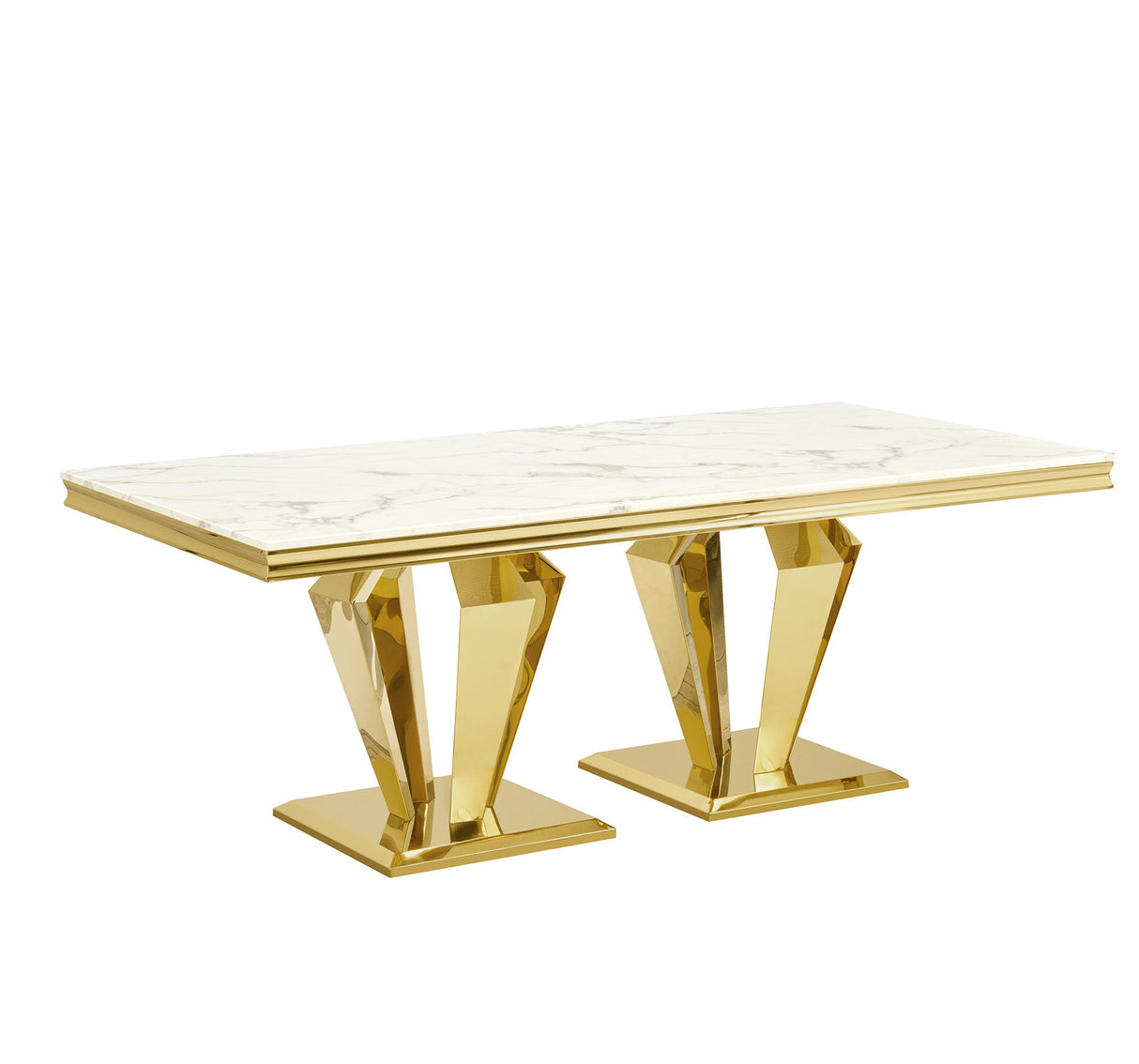 Modern Stainless Steel Dining Table