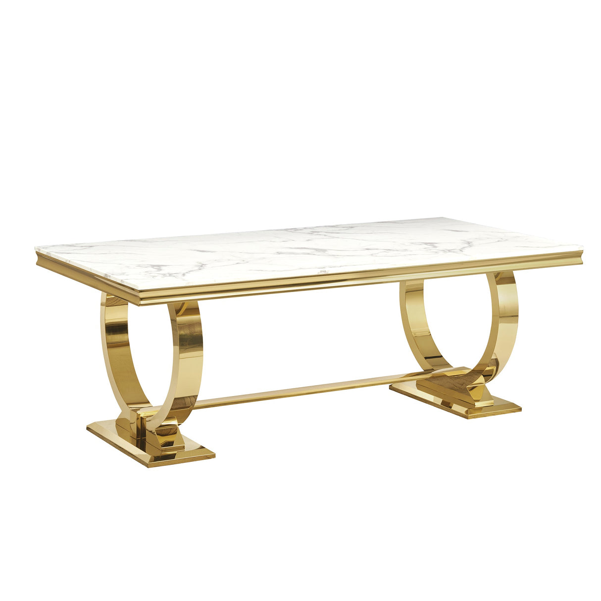 Modern Dining Table with 20mm Marble Top