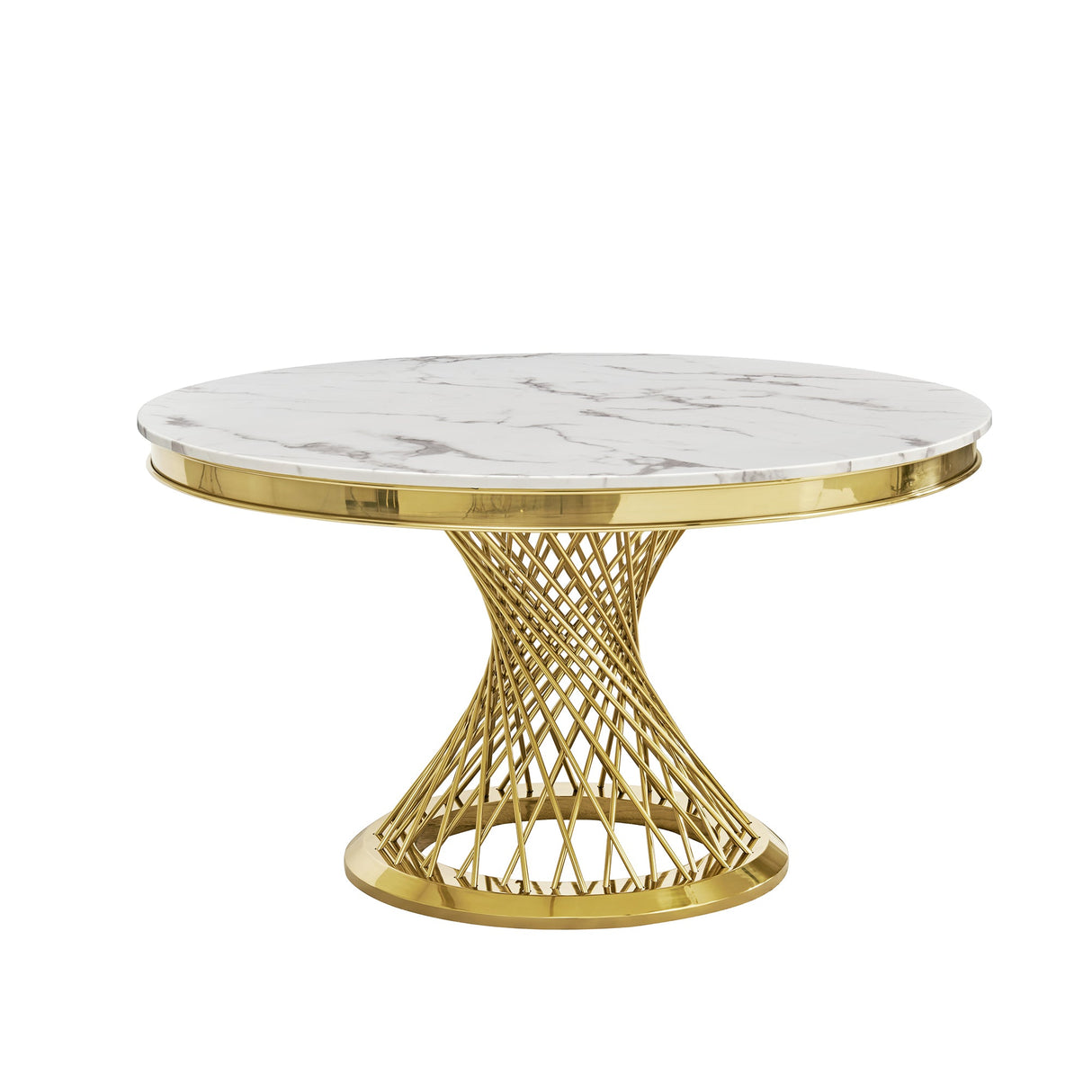 Durable Dining Table with Marble Top