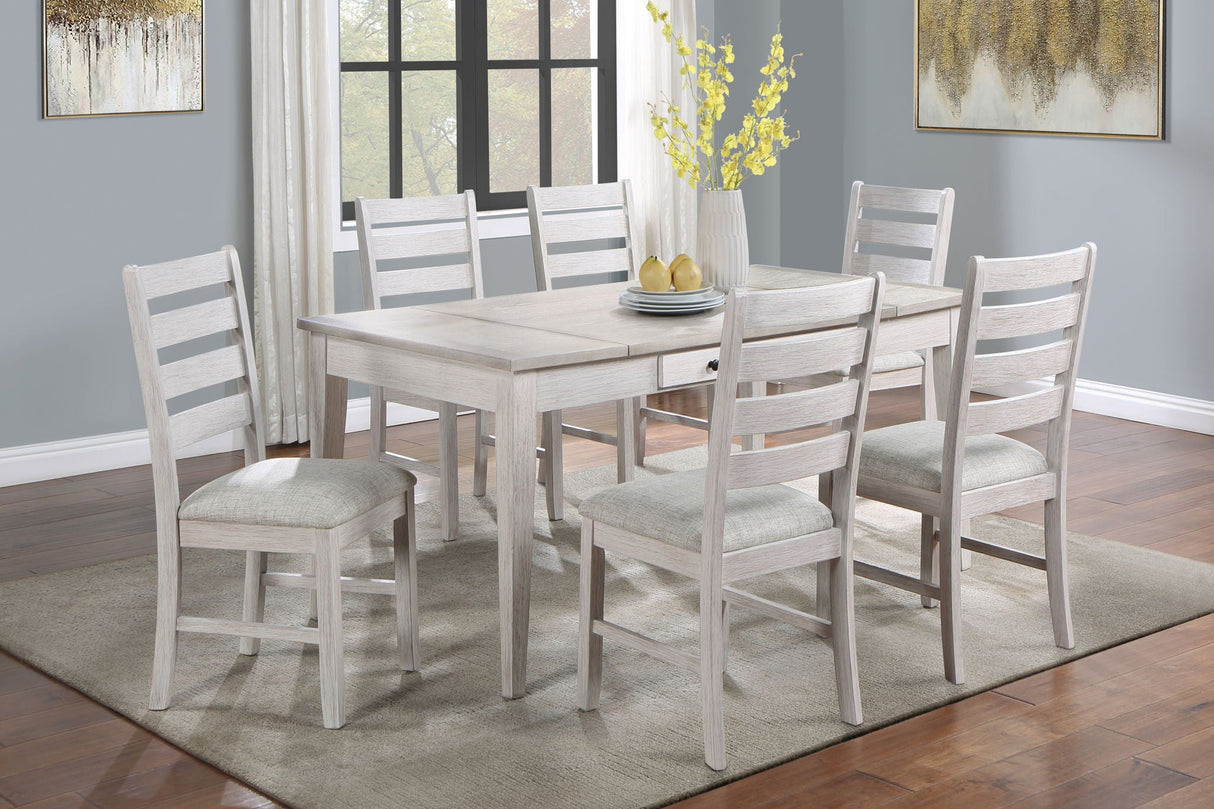Echo - Dining Table And 6 Chairs - Driftwood