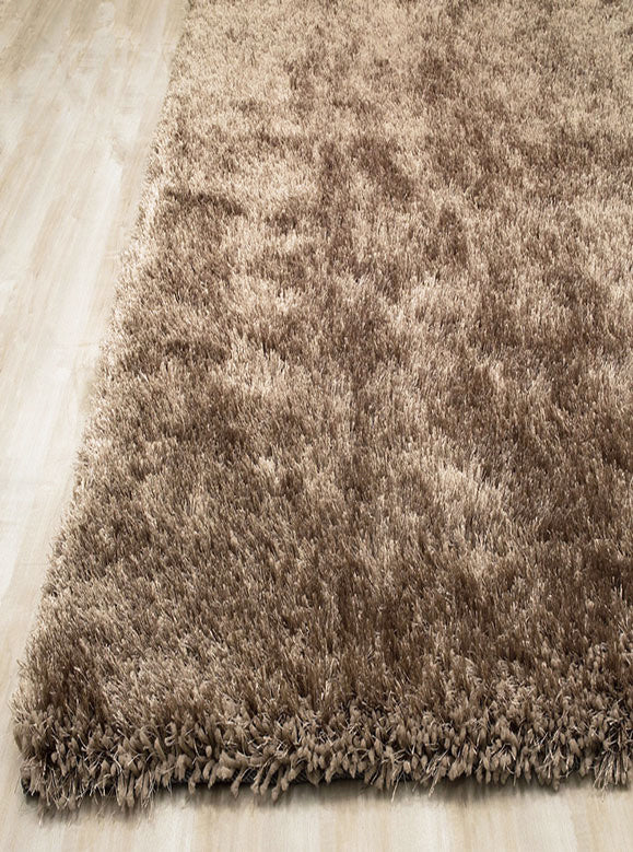 Alma Afro Shag Plain Champaign Rug
