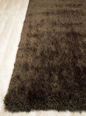 Alma Afro Shag Plain Olive Rug