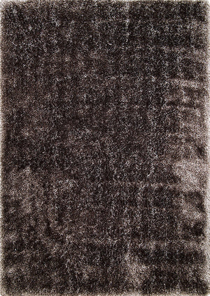 Alma Afro Shag Plain Silver Rug