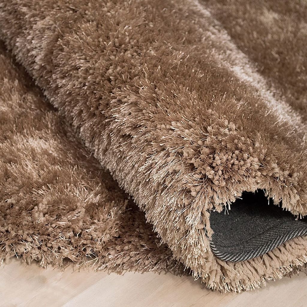 Alma Afro Shag Plain Beige Rug