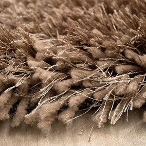 Alma Afro Shag Plain Champaign Rug