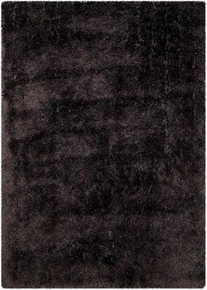 Alma Afro Shag Plain Charcoal Rug