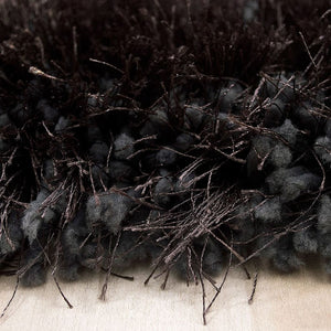 Alma Afro Shag Plain Charcoal Rug