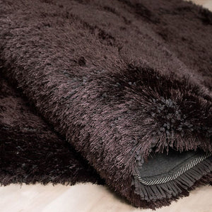 Alma Afro Shag Plain Charcoal Rug