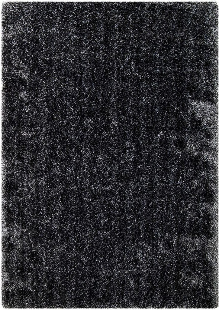 Alma Afro Shag Plain Gray Rug