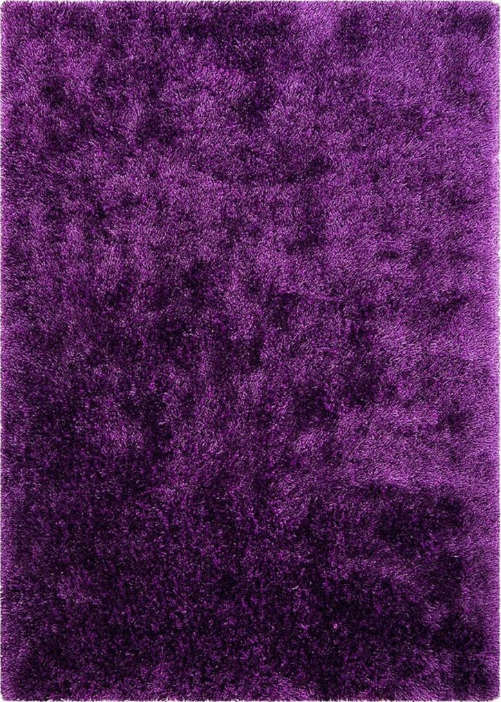 Alma Afro Shag Plain Lilac Rug