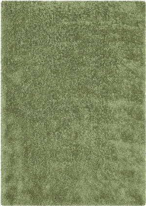 Alma Afro Shag Plain Lime Green Rug