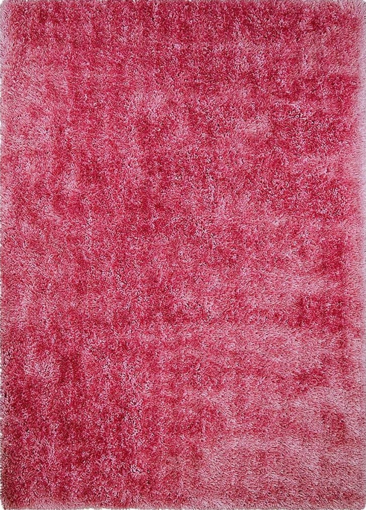 Alma Afro Shag Plain Pink Rug