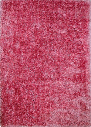 Alma Afro Shag Plain Pink Rug