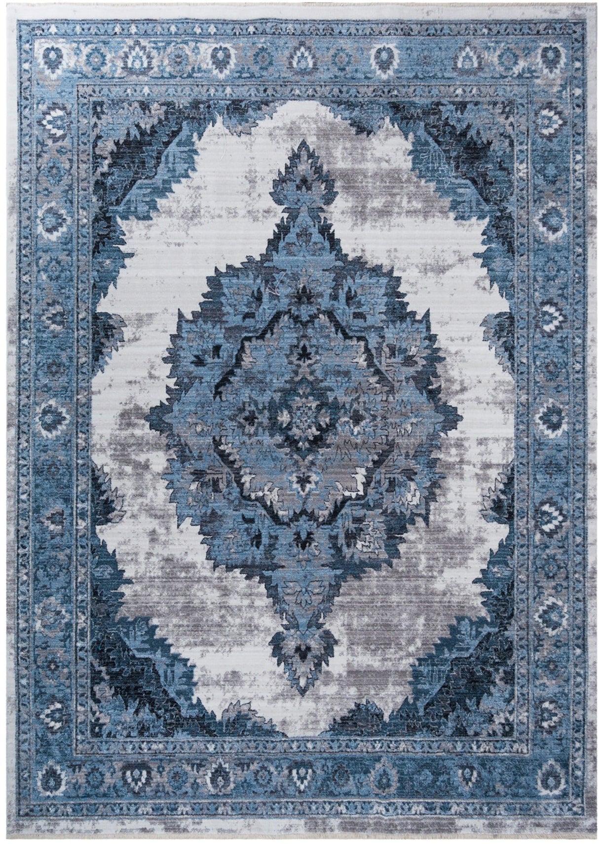 Ashton 566 Distressed Glacier Rug