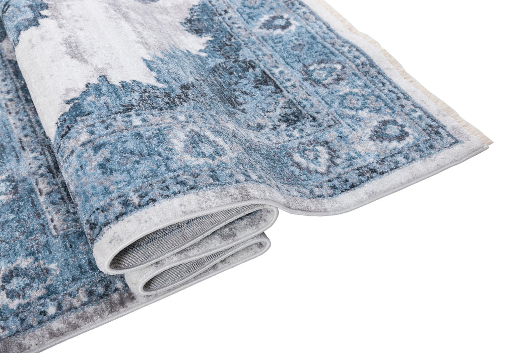 American cover design / Persian weavers Ashton 566 Distressed Glacier Rug