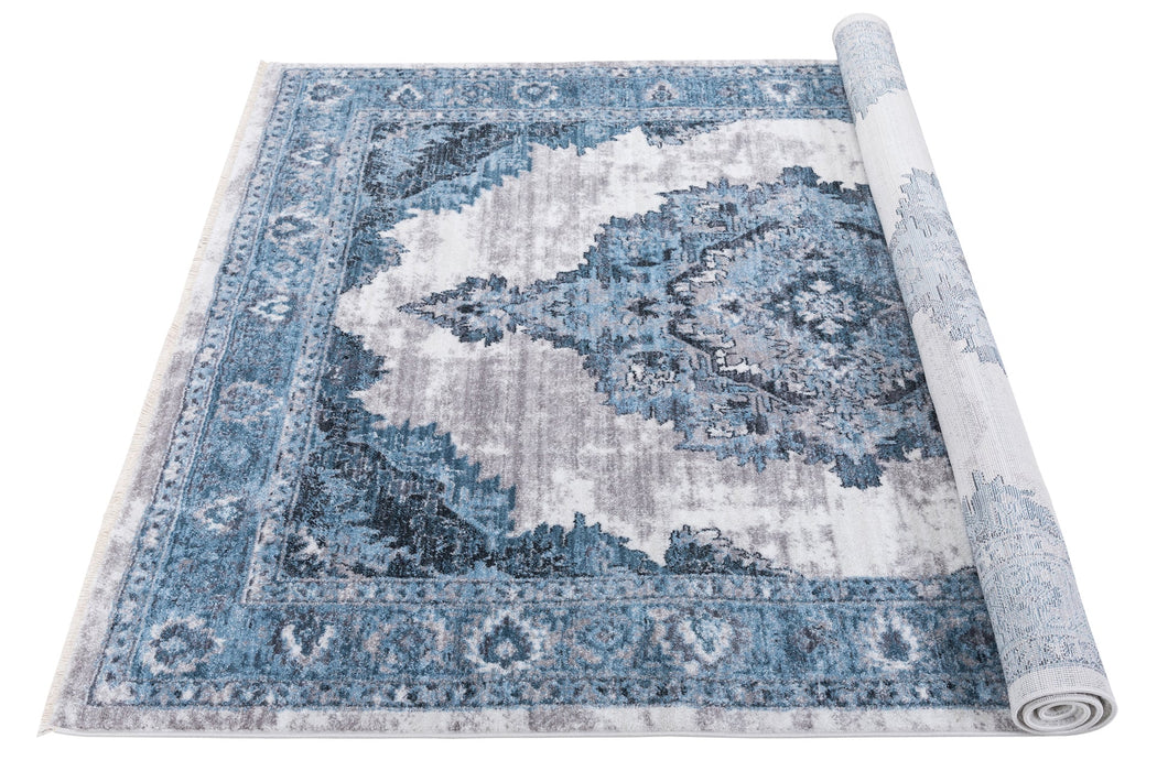 American cover design / Persian weavers Ashton 566 Distressed Glacier Rug