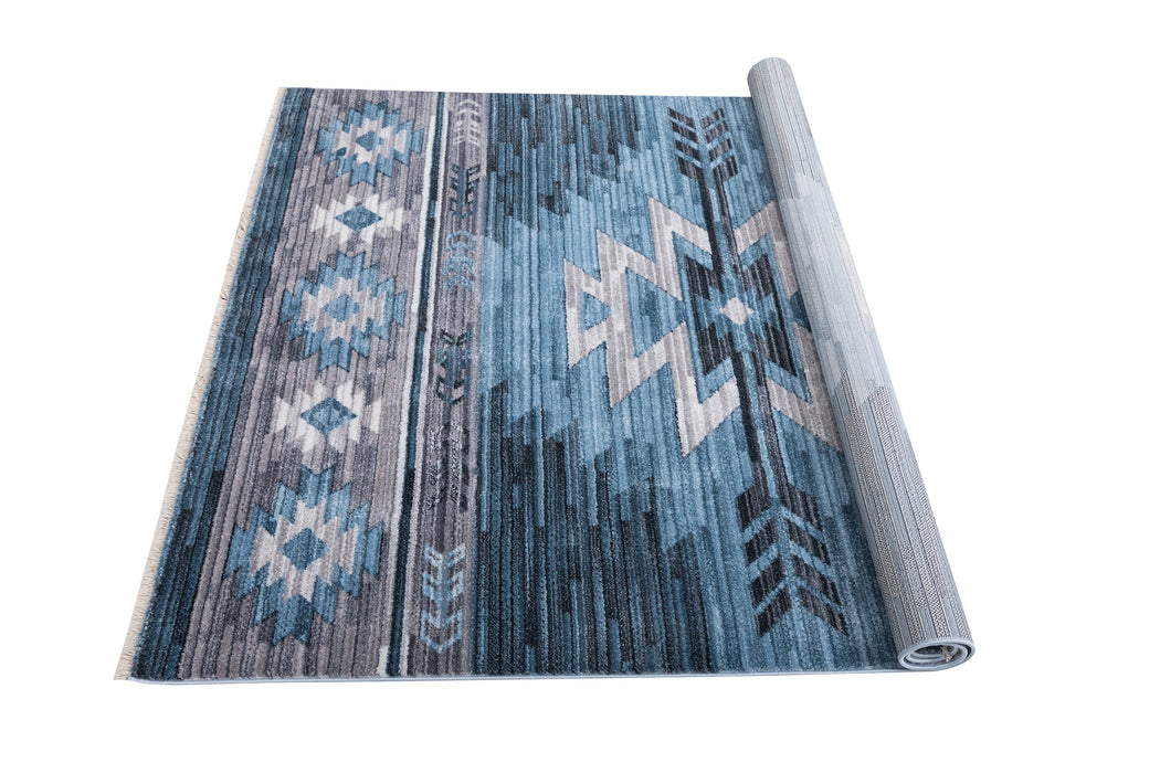 American cover design / Persian weavers Ashton 568 Denim Rug