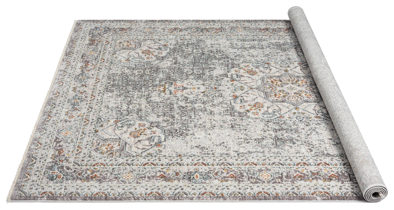 American cover design / Persian weavers Aurora 845 Graphite Rug