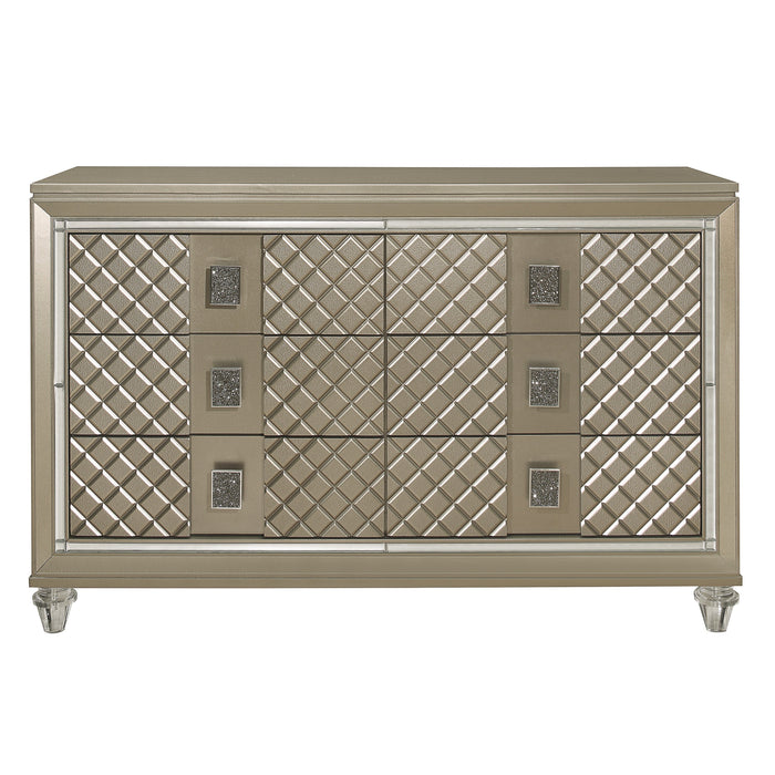 Loudon Champagne Metallic Youth Dresser