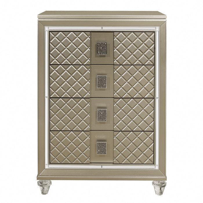 Loudon Champagne Metallic Youth Chest