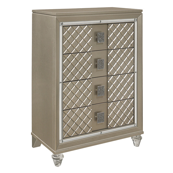 Loudon Champagne Metallic Youth Chest