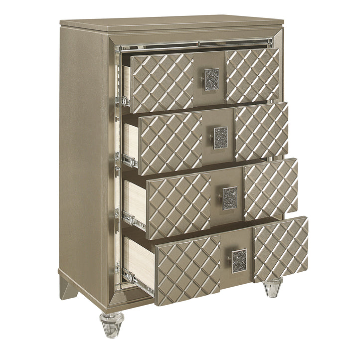 Loudon Champagne Metallic Youth Chest