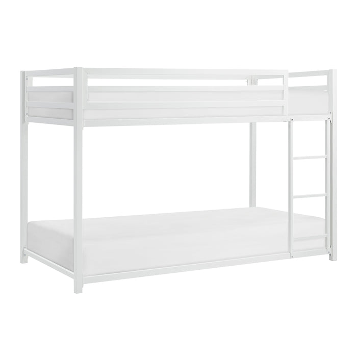 Jovie White Metal Twin/Twin Bunk Bed