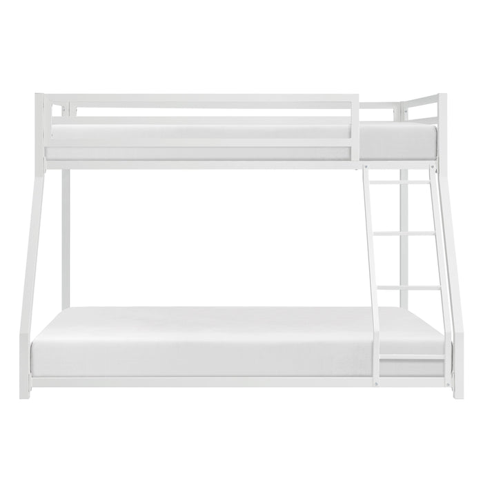 Jovie White Metal Twin/Full Bunk Bed