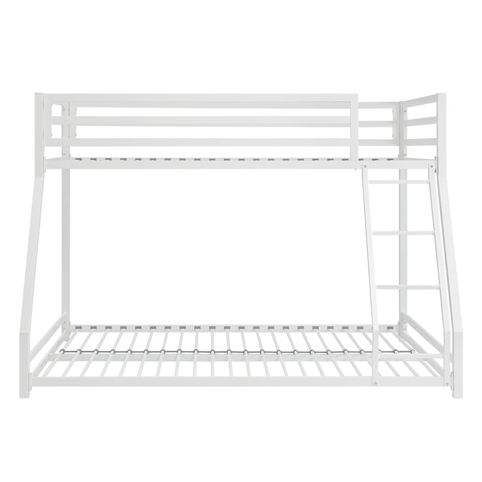 Jovie White Metal Twin/Full Bunk Bed