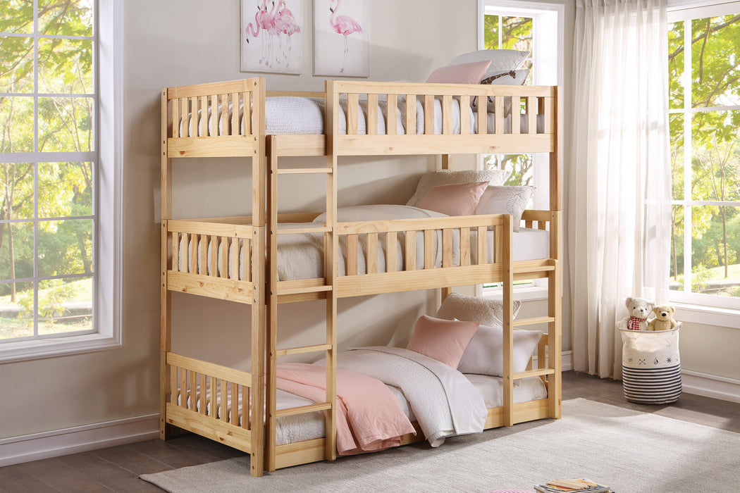 Bartly Pine Triple Bunk Bed