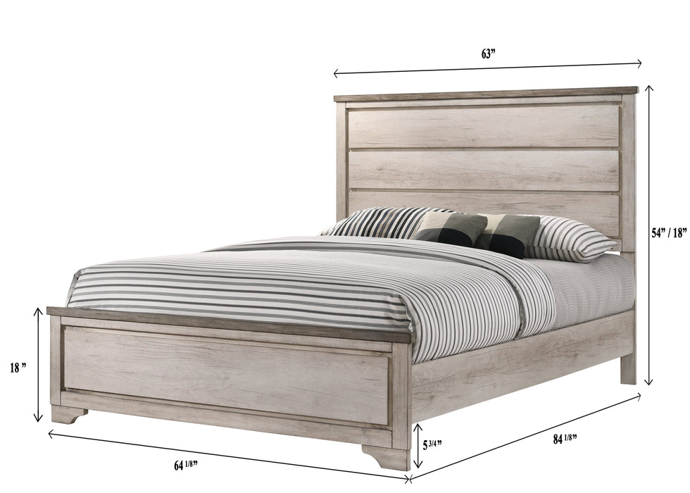 Patterson Driftwood King Panel Bed