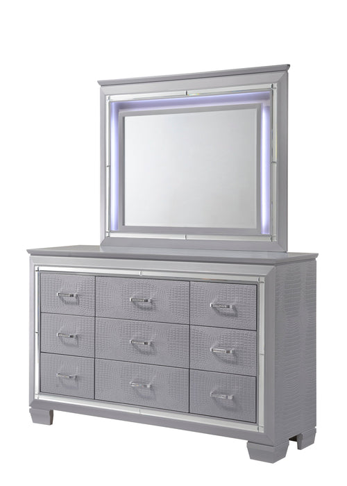 Lillian Silver Bedroom Mirror (Mirror Only)