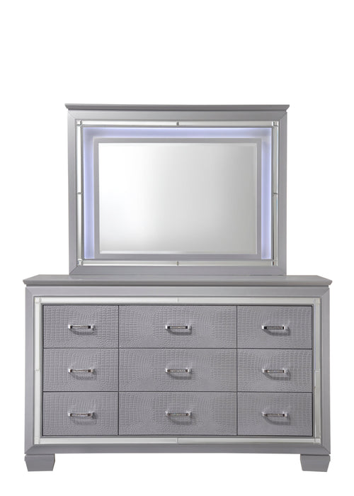 Lillian Silver Bedroom Mirror (Mirror Only)