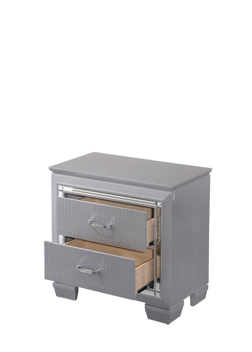 Lillian Silver Nightstand