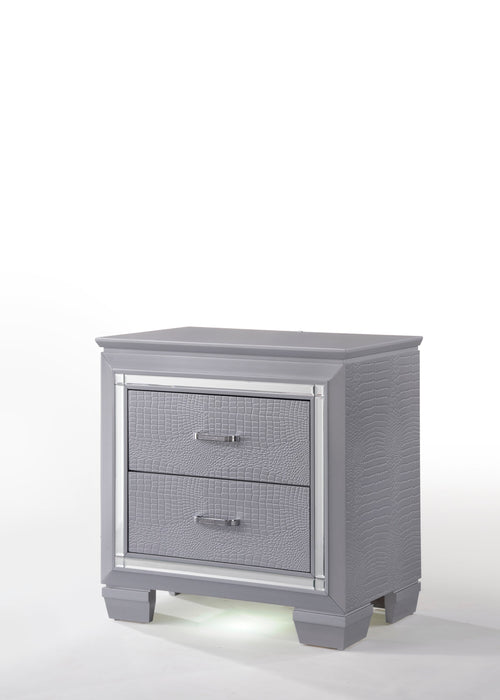 Lillian Silver Nightstand