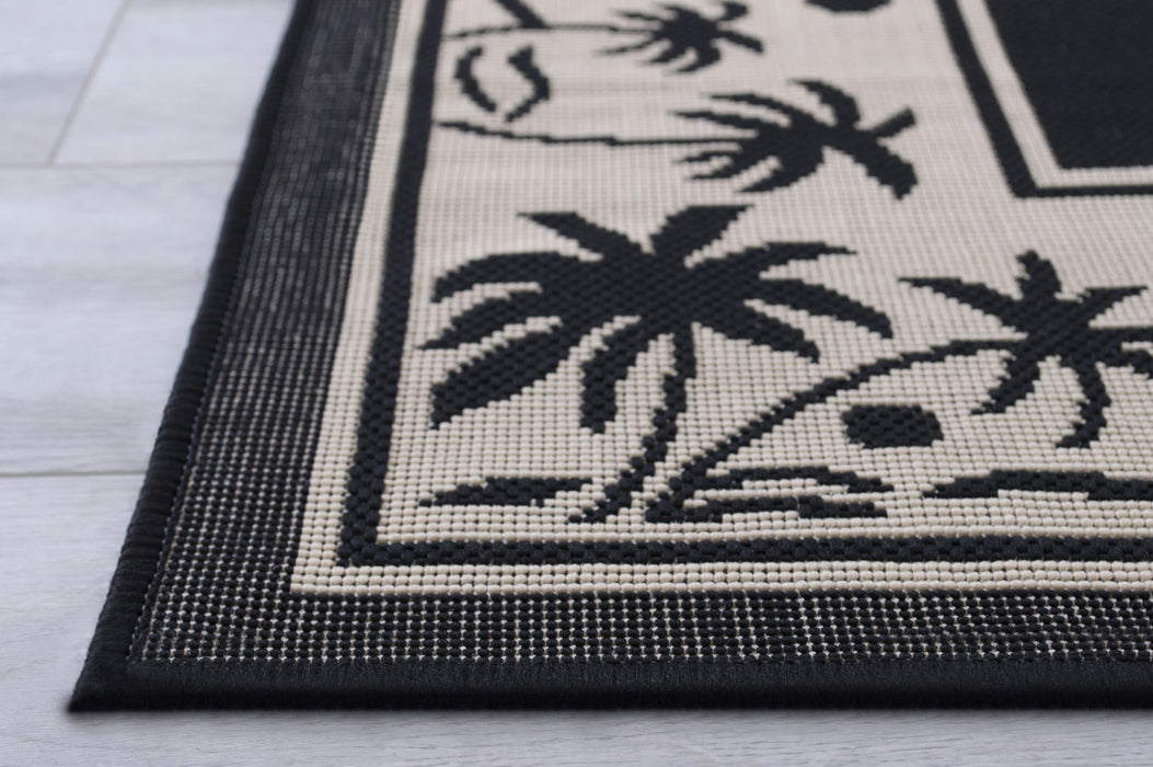 American cover design / Persian weavers Bahamas 669 Black Rug