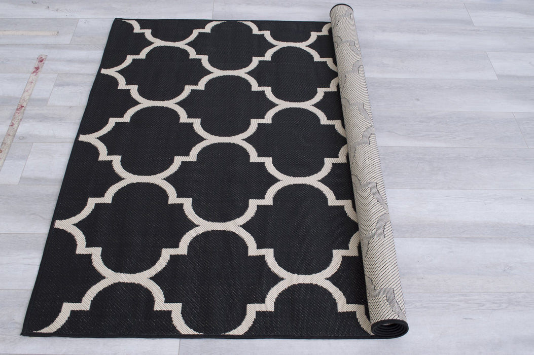 American cover design / Persian weavers Bahamas 671 Black Rug