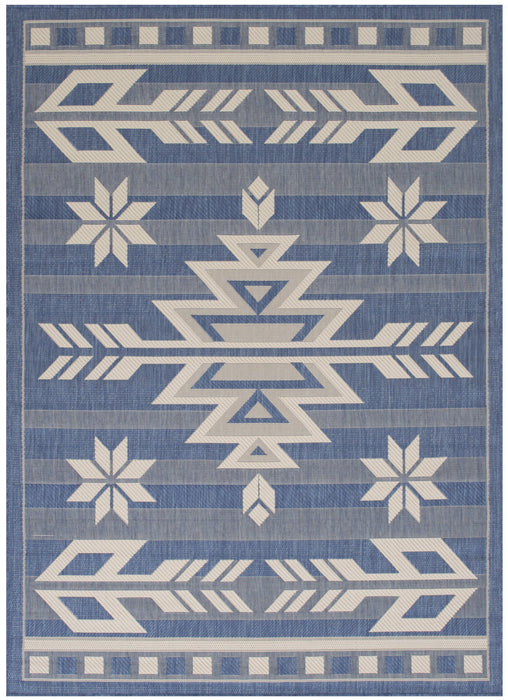 American cover design / Persian weavers Bahamas 672 Blue Rug