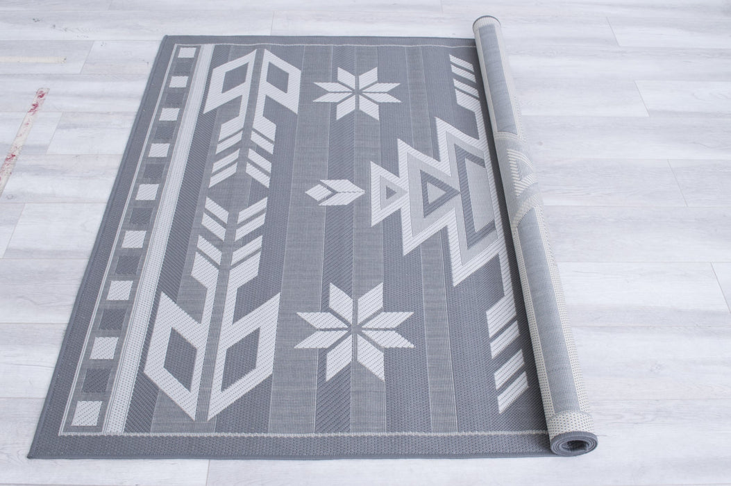 American cover design / Persian weavers Bahamas 672 Gray Rug