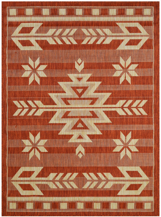 American cover design / Persian weavers Bahamas 672 Terracotta Rug