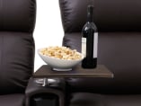 Ashley Furniture, Modern Living, Theater Seat - Replacement Theater Chair Swivel Tray Table - Wood Grain (requires grommet)