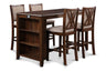 Amy - 60' Counter Table & Chairs With Storage