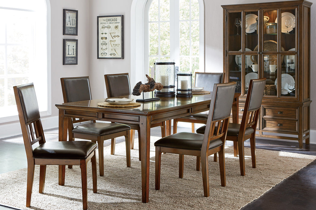 Frazier Park Brown Cherry Extendable Dining Table