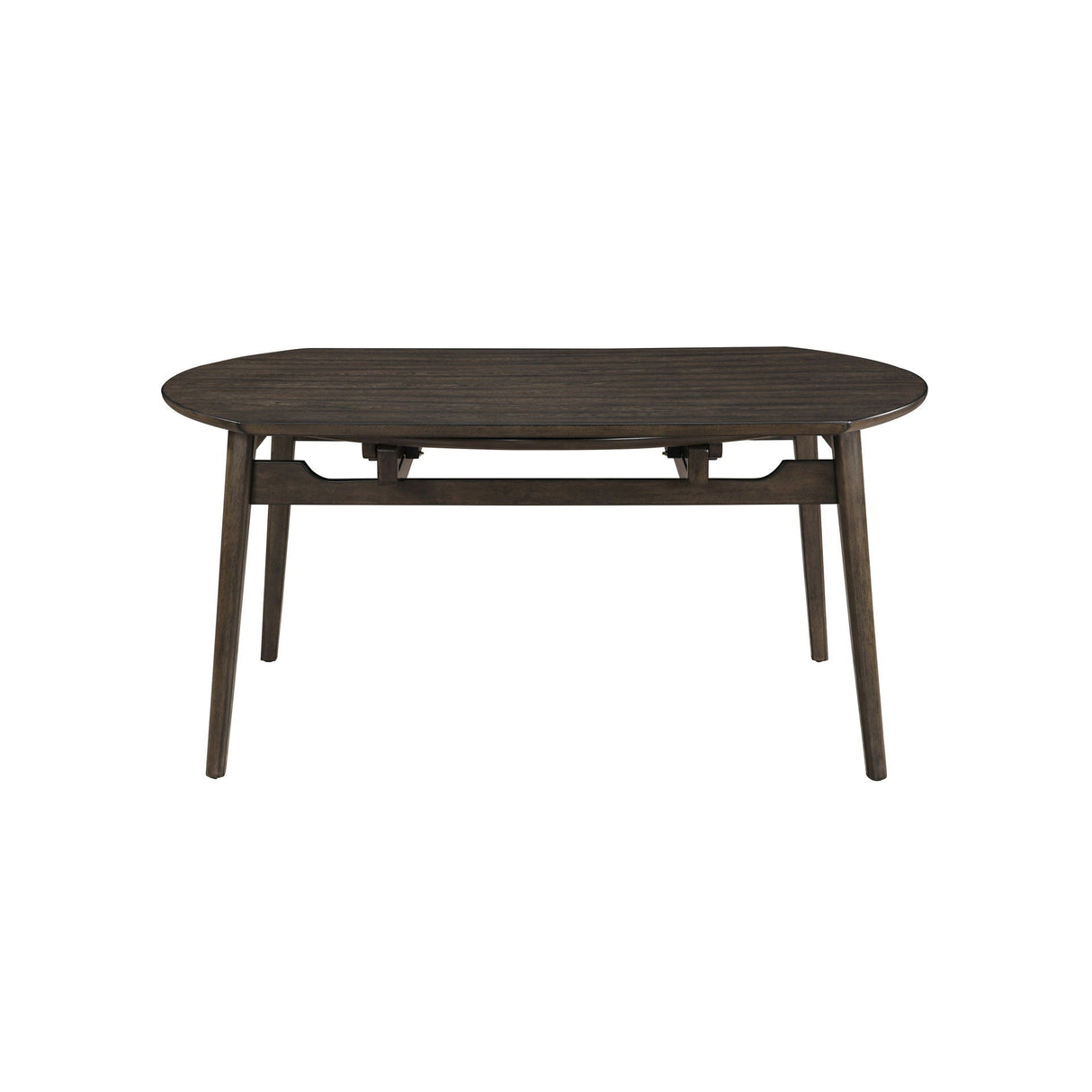 Rex - 65' Round Table With Self Storing Leaves - Walnut