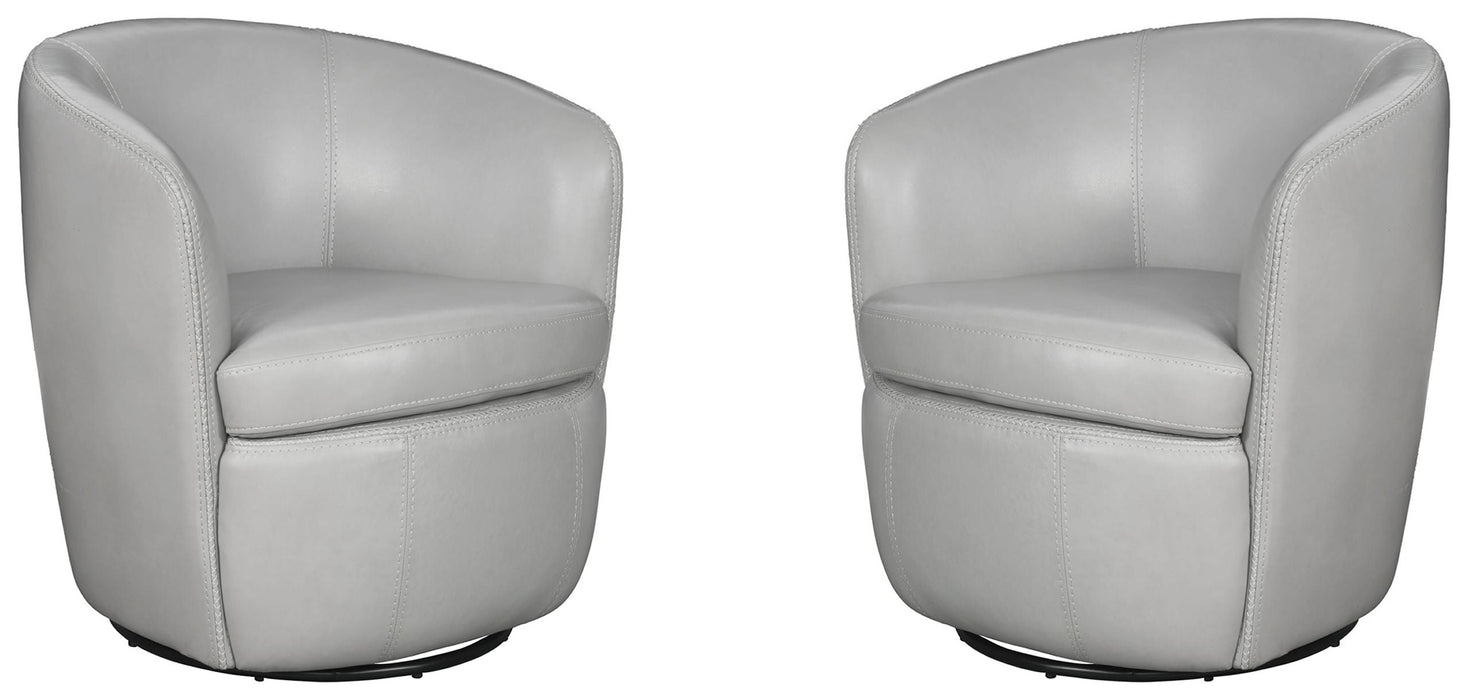 Modern Living - Barolo Swivel Club Chair in Steamboat Ice (Set of 2) - SBAR#912S-2-STIC