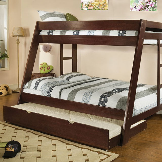 Arizona Dark Walnut Twin/Full Bunk Bed