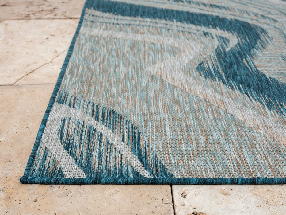 American cover design / Persian weavers Coastal 661 Ocean Rug