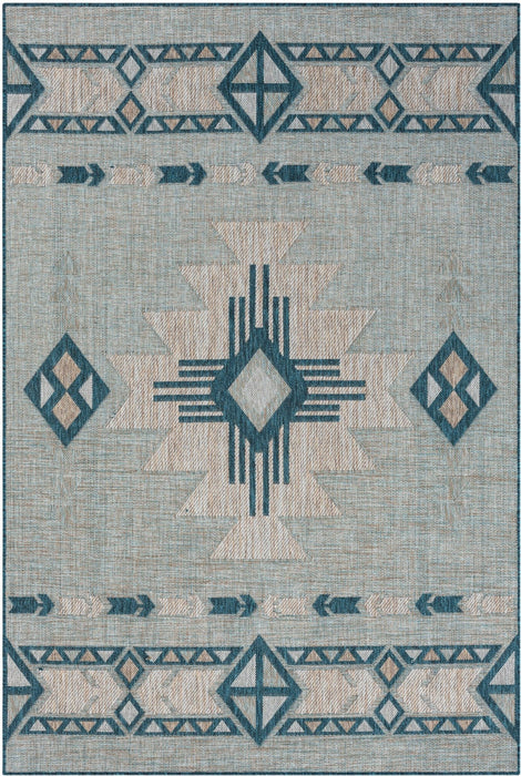 American cover design / Persian weavers Coastal 664 Ocean Rug