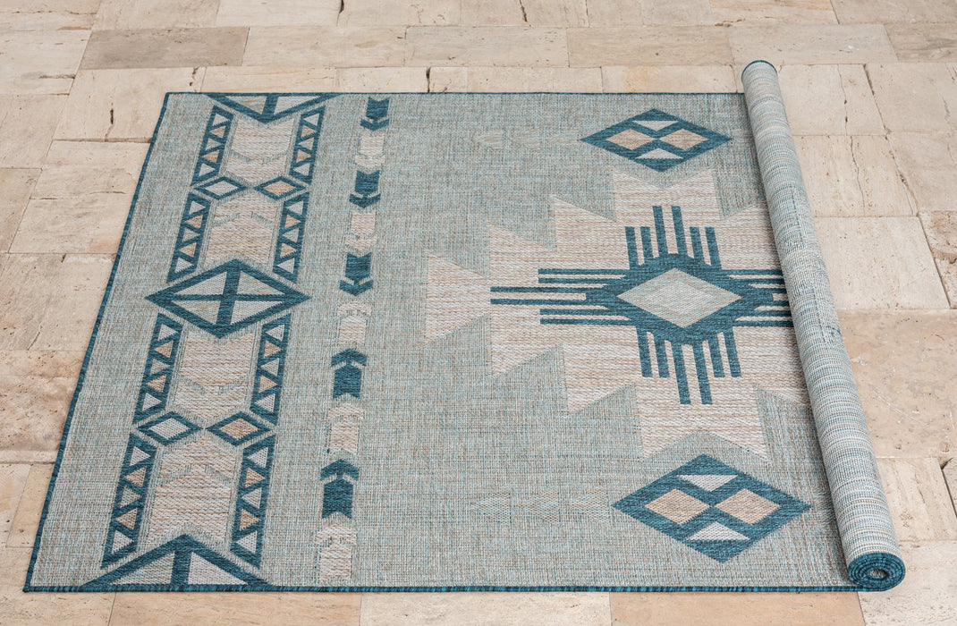 American cover design / Persian weavers Coastal 664 Ocean Rug