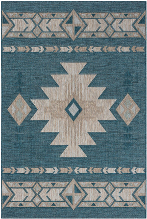 Coastal 664 Turquoise Rug